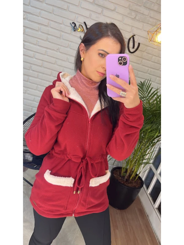 PARKA MICROSOFT PETTENATI / COR BORDO / TAM/ P