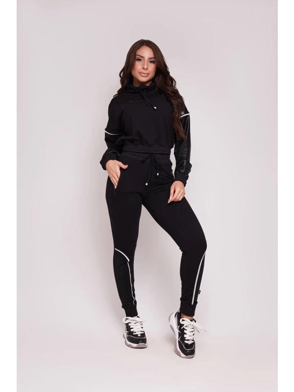 CONJUNTO JOGGER E MOLETON PRETO/TAM/M