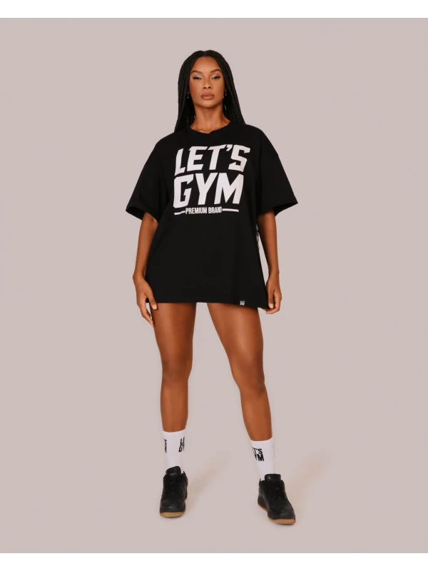 CAMISETA OVERSIZED LETSGYM TAMANHO M