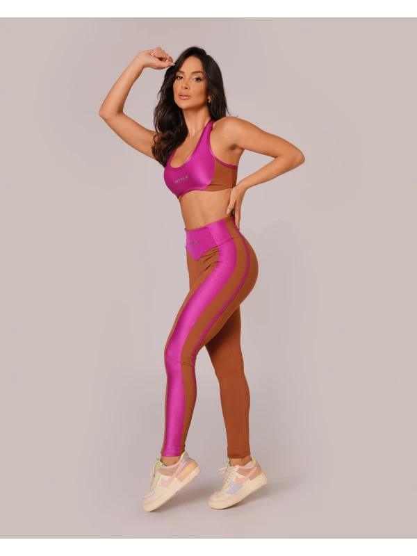 CONJUNTO TOP E LEGGING CRISTAL/ TAM/M