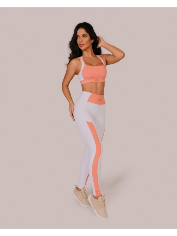 LEGGING E TOP BRANCA ZERO TRANSPARENCIA TAM.M