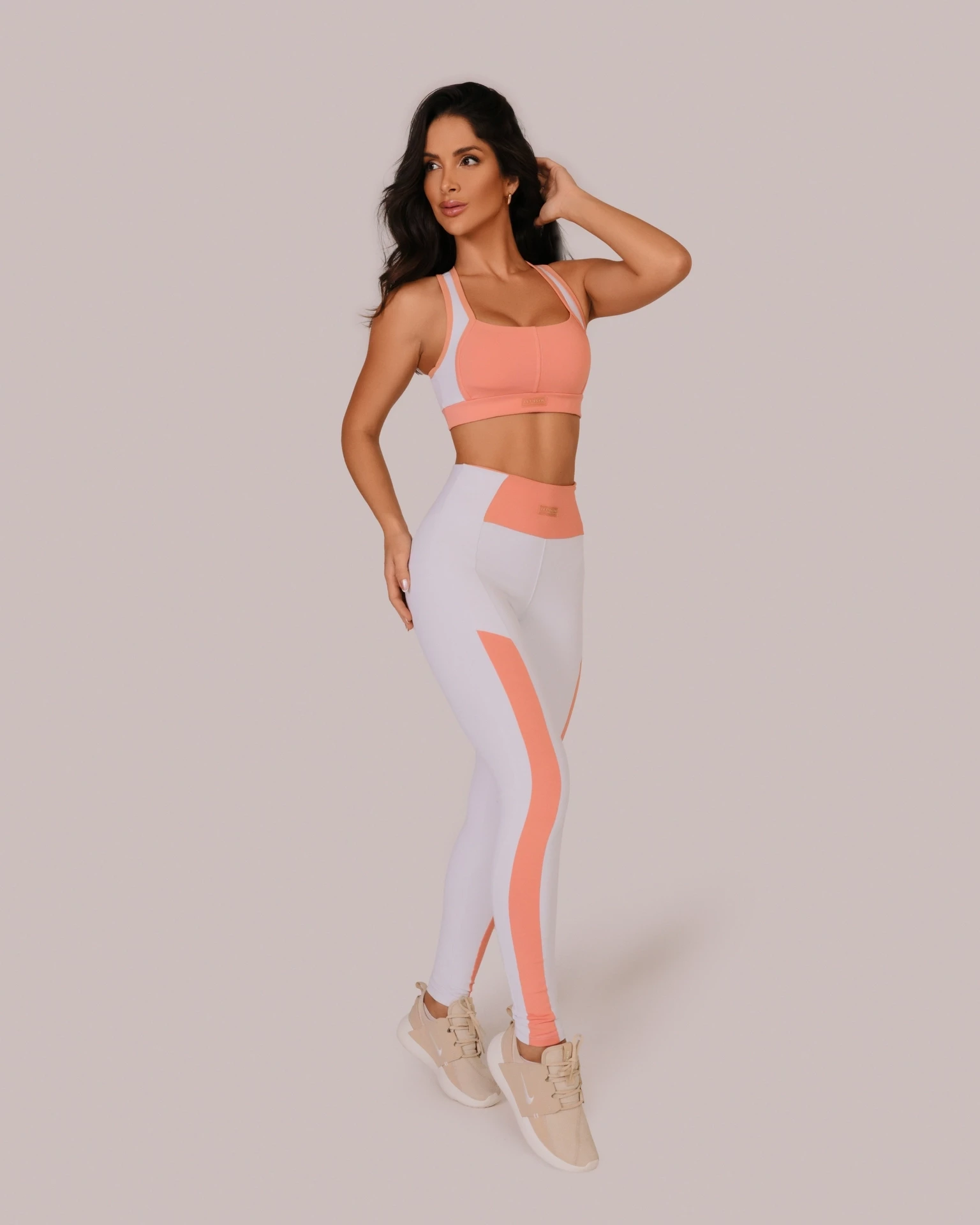 LEGGING E TOP BRANCA ZERO TRANSPARENCIA TAM.M
