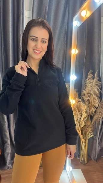 BLUSA MICROSOFIT COR/PRETO/TAM/G