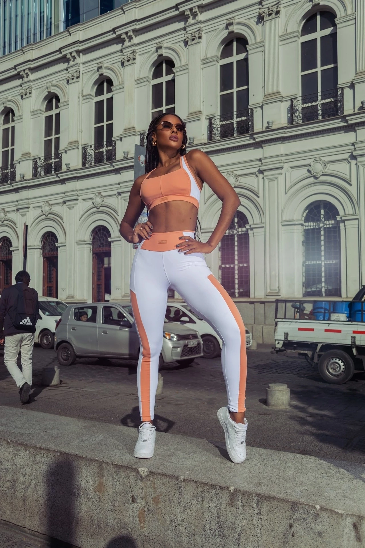LEGGING E TOP BRANCA ZERO TRANSPARENCIA TAM.G