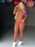 CONJUNTO JOGGER E MOLETOM BASIC MARROM/TAM/M