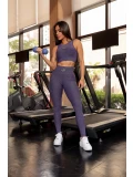  LEGGING 3D RIB LILAS TAM.G